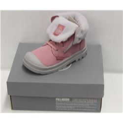 PALLADIUM INFANT'S SZ 8 BAGGY LEATHER BOOT-PINK