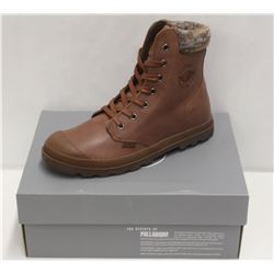 PALLADIUM SZ 10 SUNRISE BROWN PAMPA HI KNIT SHOES