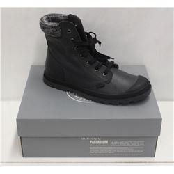 PALLADIUM SZ 10 BLACK IRON PAMPA HI KNIT SHOES