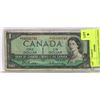 1954 CANADIAN $1.00 REPLACEMENT BILL.