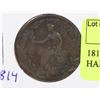 Image 1 : 1814 LOWER CANADA WELLINGTON HALF PENNY