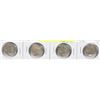 LOT OF 4 USA BUFFALO 5 CENT COINS