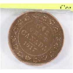 1917 CANADIAN LARGE PENNY.