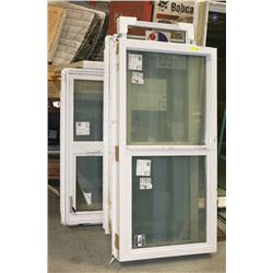 STACK OF ASSORTED SIZE WINDOWS