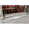 Image 1 : PAIR OF PALLET RACKING UPRIGHTS W/12 BEAMS