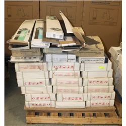 PALLET OF MOSTLY LIMESTONE CERAMIC TILE + MORE.