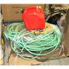 Image 1 : PALLET WITH HOSES , ELECTRICAL CORDS , ETC.