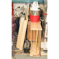 PALLET WITH CABINET AND COUNTER TOPS ETC.