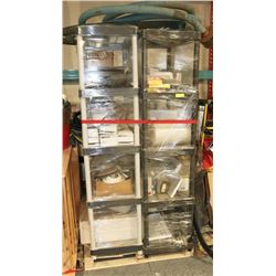 PALLET OF MISC. WITH 2 SHELVES