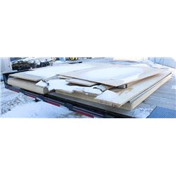 LOT OF ASSORTED WOOD AND PRESS BOARD ETC.