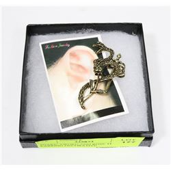 SNAKE, SWORD AND ROSE THEMED EARRING DECORATIVE