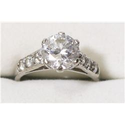 .925 SILVER ENGAGEMENT STYLE RING