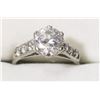 Image 1 : .925 SILVER ENGAGEMENT STYLE RING
