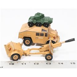 CORGI & LESNEY MILITARY DIECAST TOYS.
