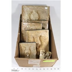 5 NEW HAND-MADE 3-D ART COVER NOTE