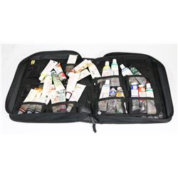 BLACK PAINT TUBE STORAGE BINDER WITH