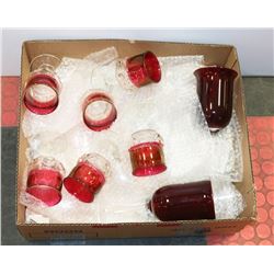 BOX W/12-PC GLASSWARE SET, 4 WATER