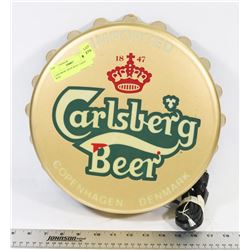 CARLSBERG BEER WALL LIGHT 12" WIDE