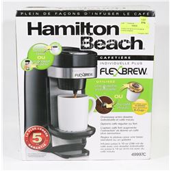 HAMILTON BEACH FLEX BREW COFFEE MAKER.