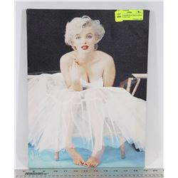 MARILYN MONROE IN WHITE DRESS CANVAS PICTURE