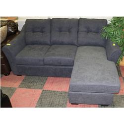 NEW DARK GREY 82" FABRIC SECTIONAL
