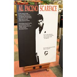 LARGE AL PACINO SCARFACE CANVAS POSTER