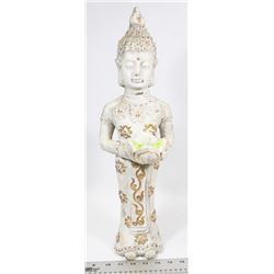 CHINESE BUDDHA STATUE W/TEALIGHT
