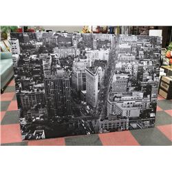 X-LARGE CITY SCAPE CANVAS PRINT 79"X55.5".
