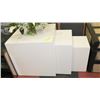 Image 1 : 3PC WHITE NESTING TABLES.