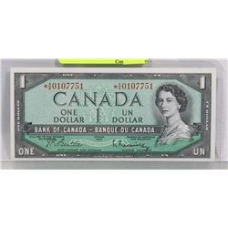 GEM UNC 1954 ASTERISK A/A REPLACEMENT $1 BILL