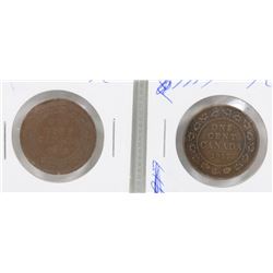 1916, 1917 GV CANADIAN LARGE PENNIES
