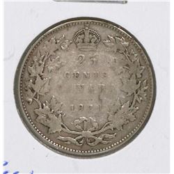 KEY DATE 1921 GV CANADIAN SILVER 25 CENT COIN