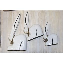 NEW SHOWHOME KOLER RABBIT WOOD TRIO (3)