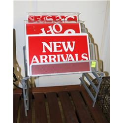 SIGNS WITH STAND