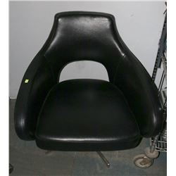 LEATHERETTE LOUNGE CHAIR