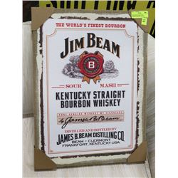 NEW JIM BEAM KENTUCKY BOURBON WHISKEY FRAMED