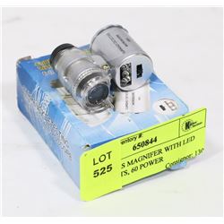 JEWELLERS MAGNIFER WITH LED AND LIGHTS, 60 POWER