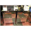 Image 1 : PAIR OF SHOWHOME MIRRORED 3 DRAWER NIGHT STANDS,