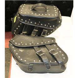 PAIR OF HARLEY LEATHER SADDLE BAGS