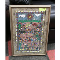 MEXICAN ART PICTURE 17"X24"