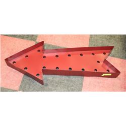 RED DECORATIVE SHOWHOME ARROW DECOR,