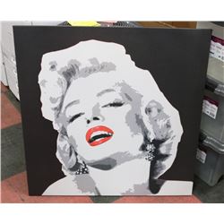 MARILYN MONROE CANVAS PICTURE 35.5"X35.5".
