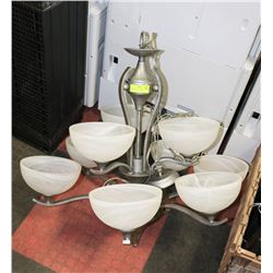 LARGE 9 LIGHT CHANDELIER 32"H X 32"W