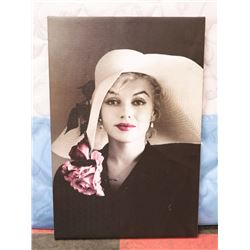 MARILYN MONROE CANVAS PICTURE, 23.5"X35.5".