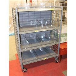STORE DISPLAY RACK WOTH 8 ADJUSTABLE SHELVES,