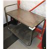 Image 1 : STAINLESS PRODUCE CART ON CASTERS, 42"X26"