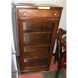 ANTIQUE GLASS DOOR BOOK CASE