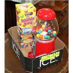 BAR TOP MINI GUMBALL MACHINE WITH GUMBALLS