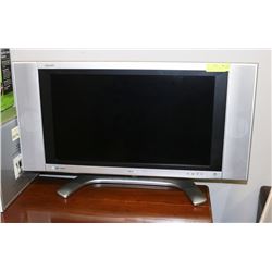 SHARP AQUOS TV WITH REMOTE 26" ON STAND
