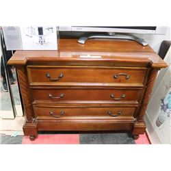 3 DRAWER SOLID WOOD BARLEY TWIST STYLE DRESSER